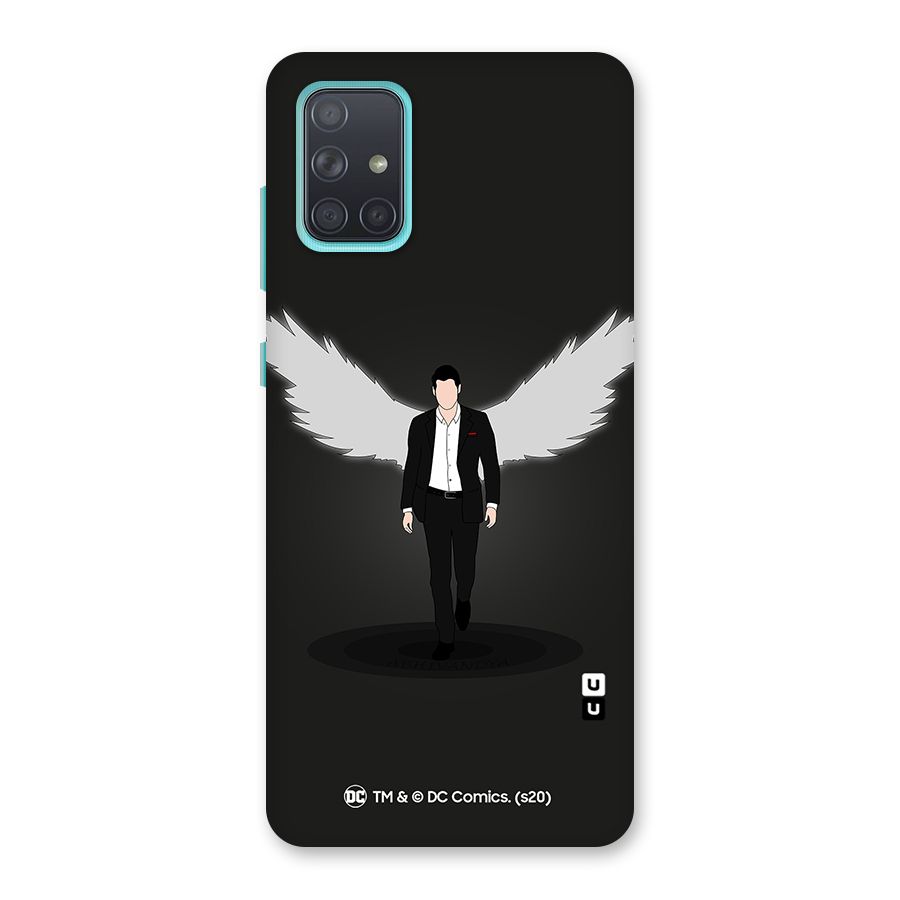 Lucifer Minimalistic Archangel Art Back Case for Galaxy A71