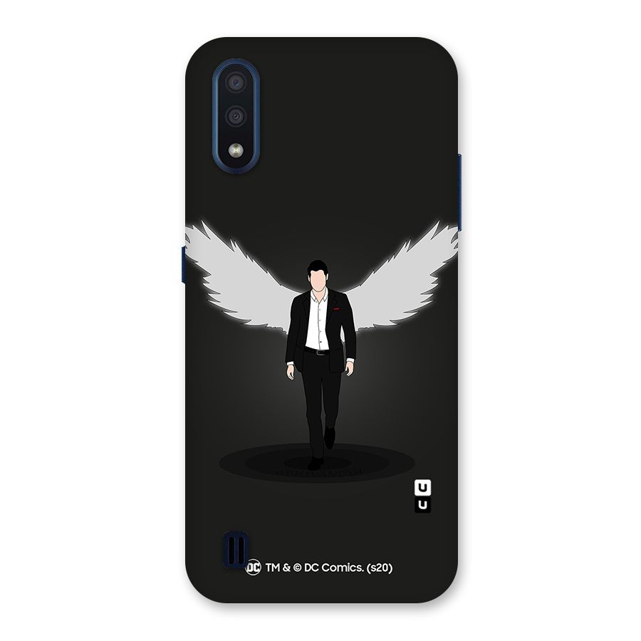 Lucifer Minimalistic Archangel Art Back Case for Galaxy M01