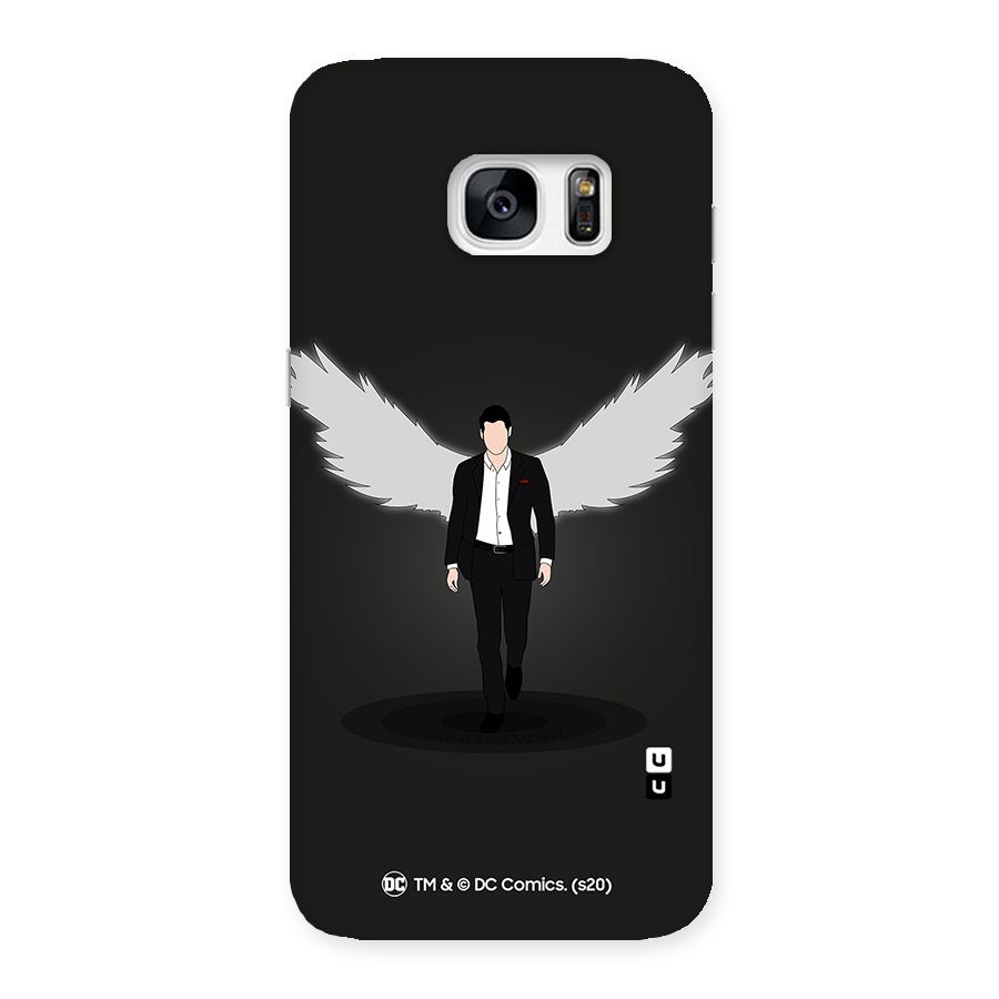 Lucifer Minimalistic Archangel Art Back Case for Galaxy S7 Edge