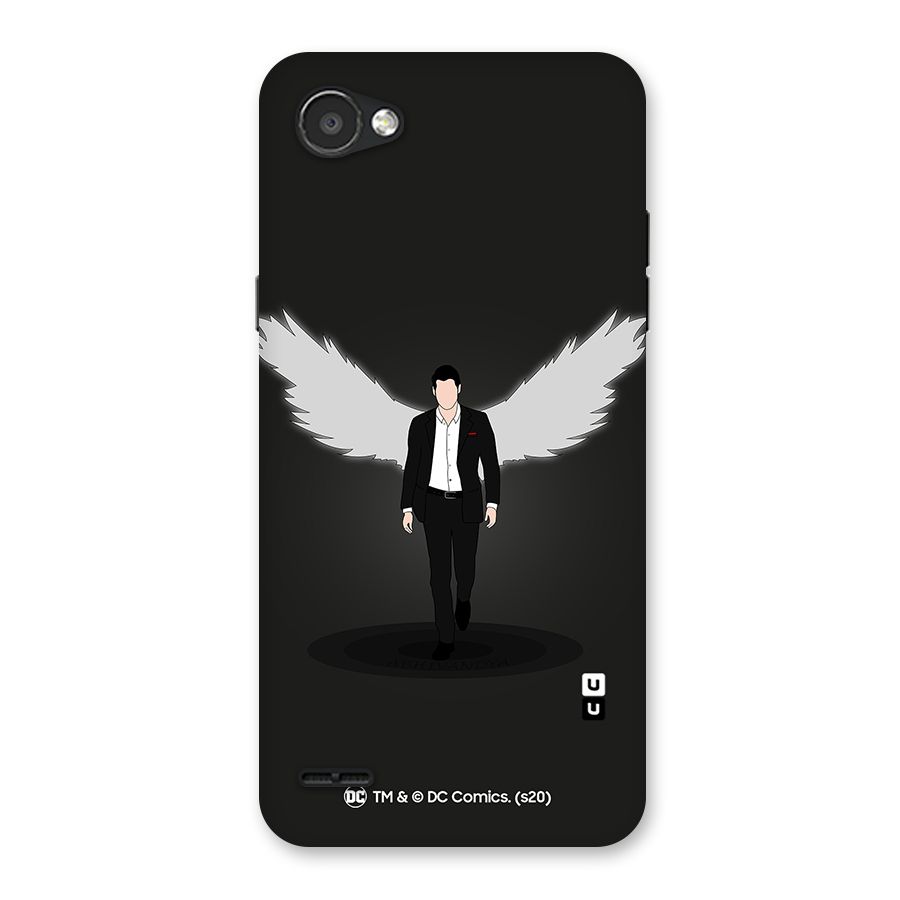 Lucifer Minimalistic Archangel Art Back Case for LG Q6