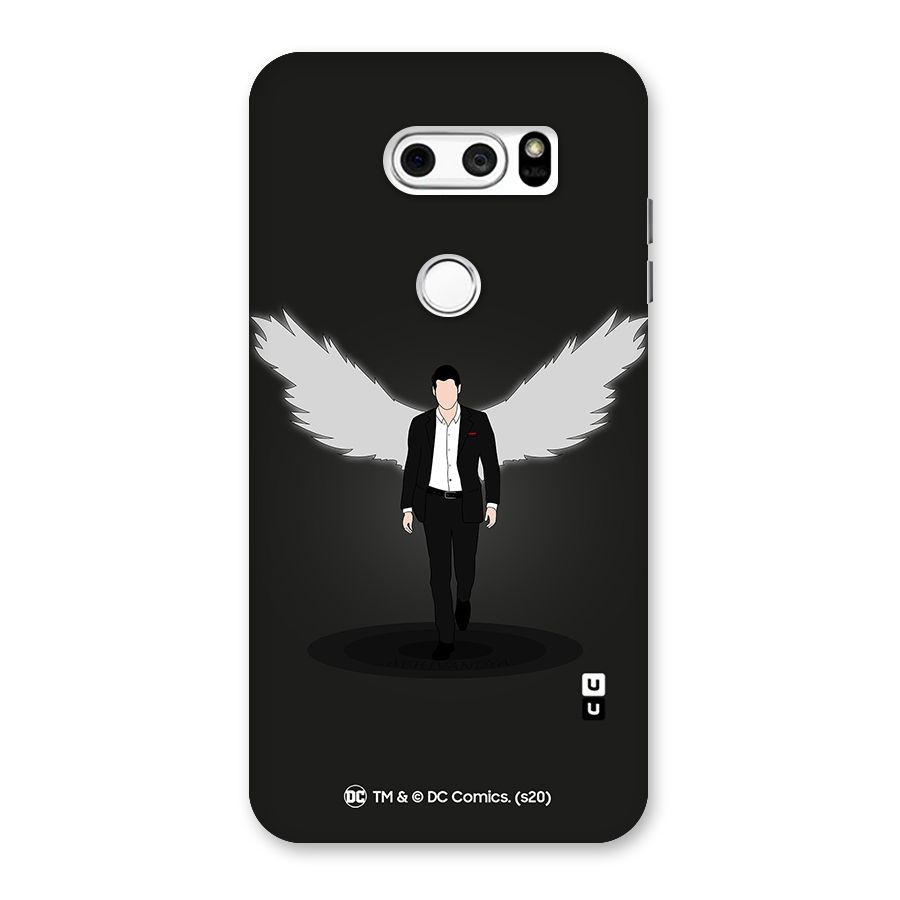 Lucifer Minimalistic Archangel Art Back Case for LG V30