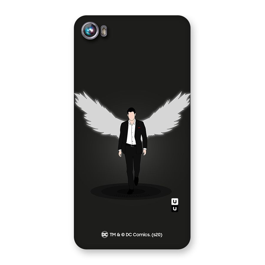 Lucifer Minimalistic Archangel Art Back Case for Micromax Canvas Fire 4 A107