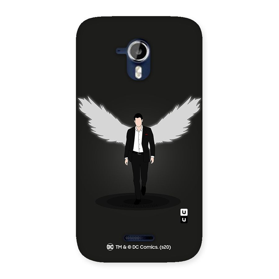 Lucifer Minimalistic Archangel Art Back Case for Micromax Canvas Magnus A117