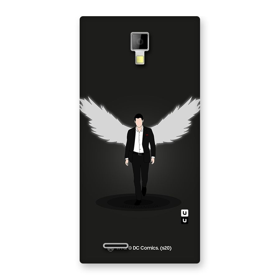 Lucifer Minimalistic Archangel Art Back Case for Micromax Canvas Xpress A99