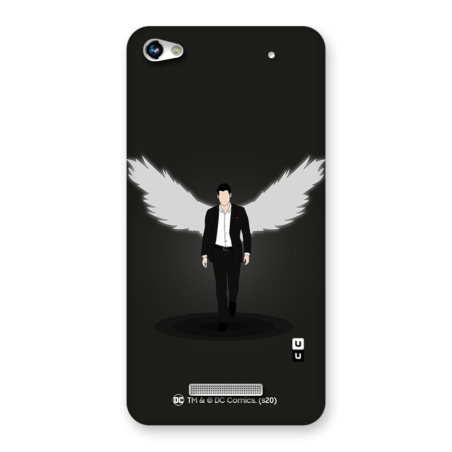 Lucifer Minimalistic Archangel Art Back Case for Micromax Hue 2