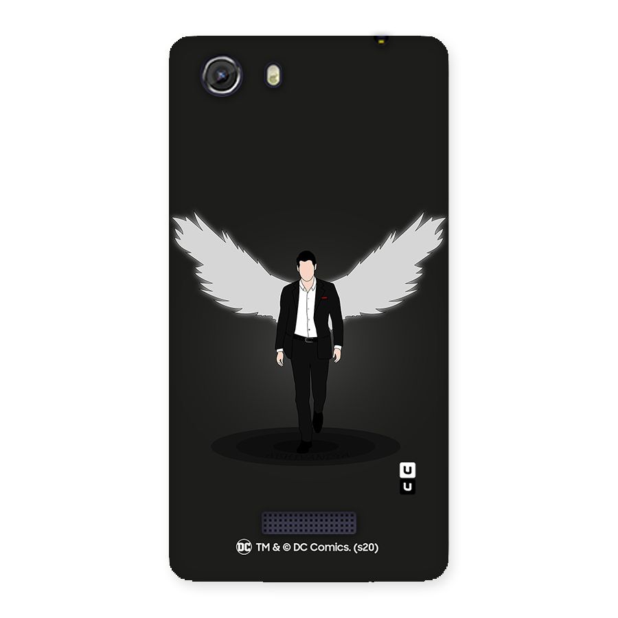 Lucifer Minimalistic Archangel Art Back Case for Micromax Unite 3