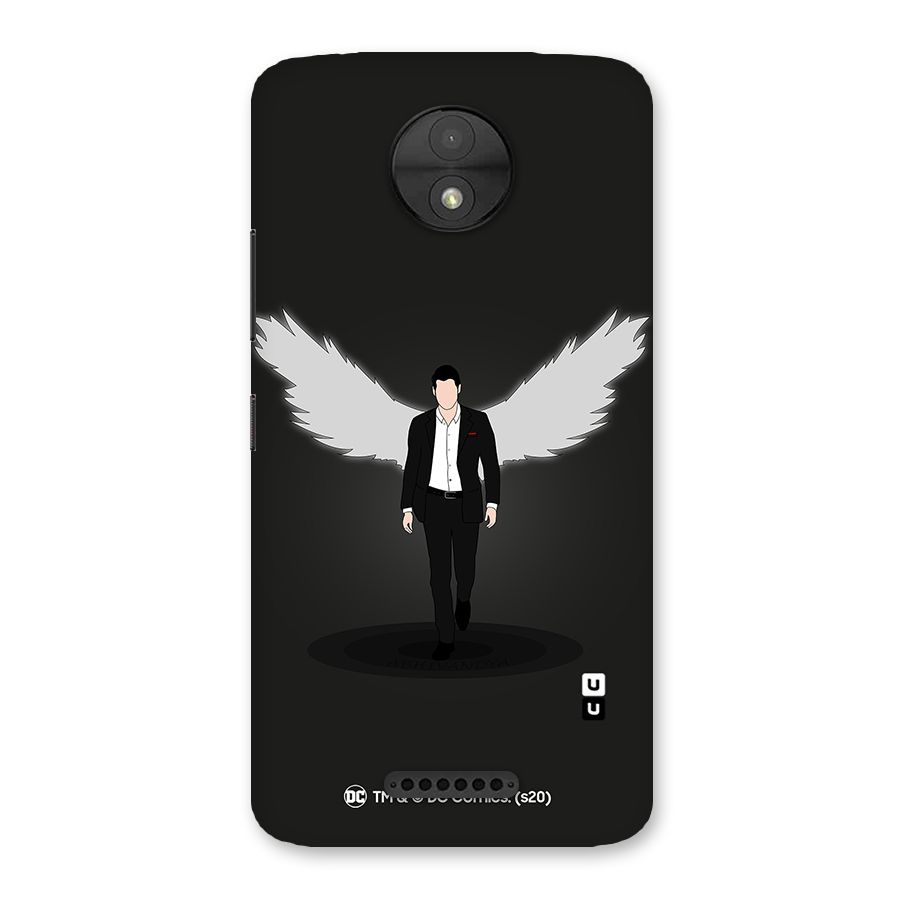 Lucifer Minimalistic Archangel Art Back Case for Moto C