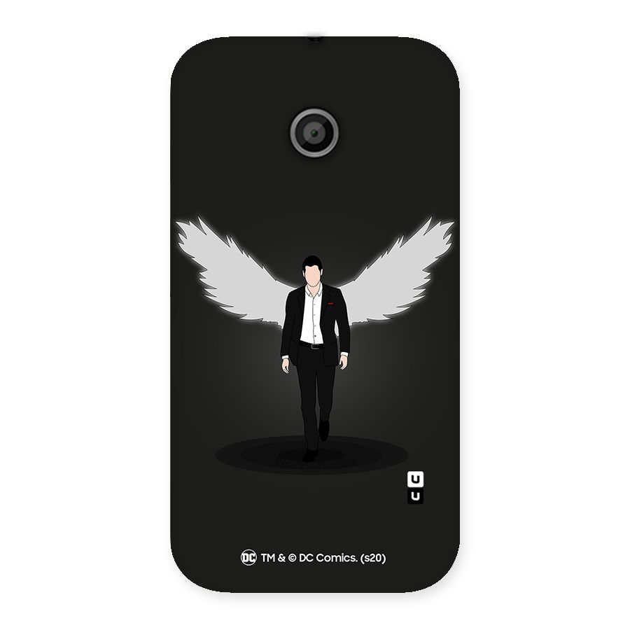 Lucifer Minimalistic Archangel Art Back Case for Moto E