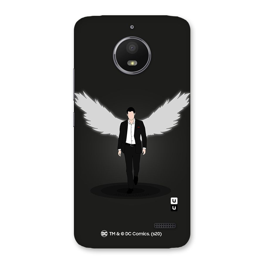 Lucifer Minimalistic Archangel Art Back Case for Moto E4