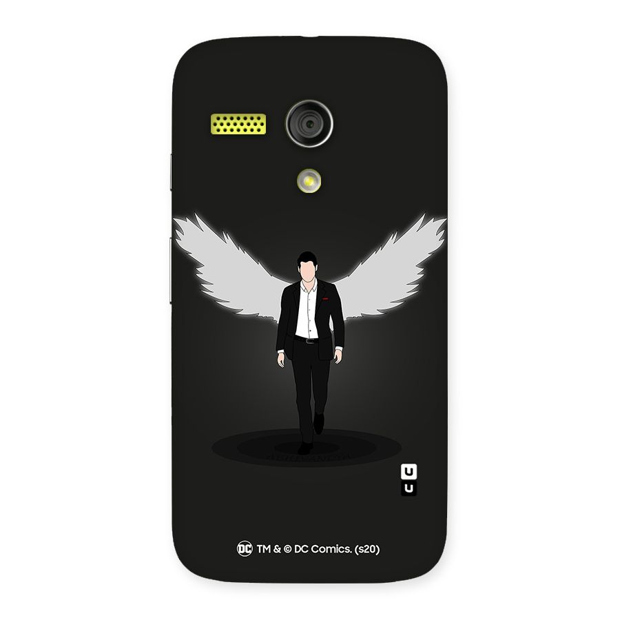 Lucifer Minimalistic Archangel Art Back Case for Moto G