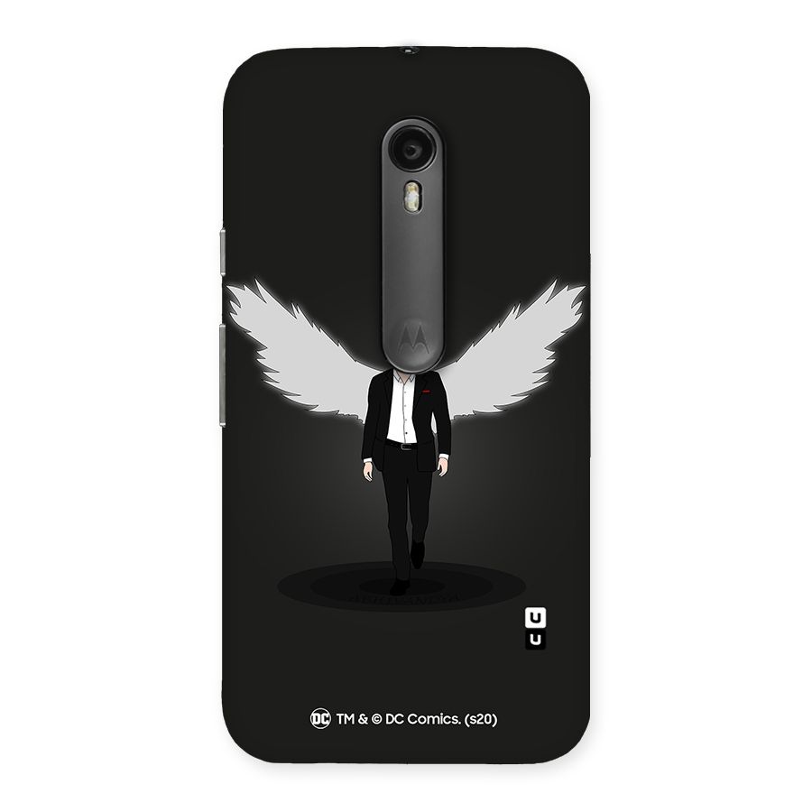 Lucifer Minimalistic Archangel Art Back Case for Moto G3