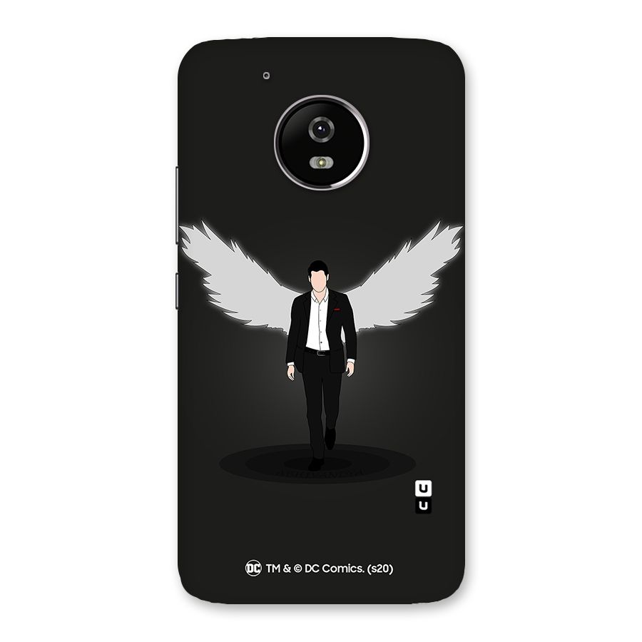 Lucifer Minimalistic Archangel Art Back Case for Moto G5