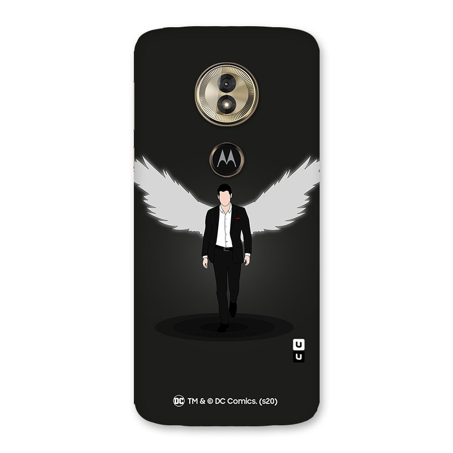 Lucifer Minimalistic Archangel Art Back Case for Moto G6 Play