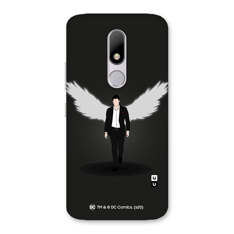 Lucifer Minimalistic Archangel Art Back Case for Moto M