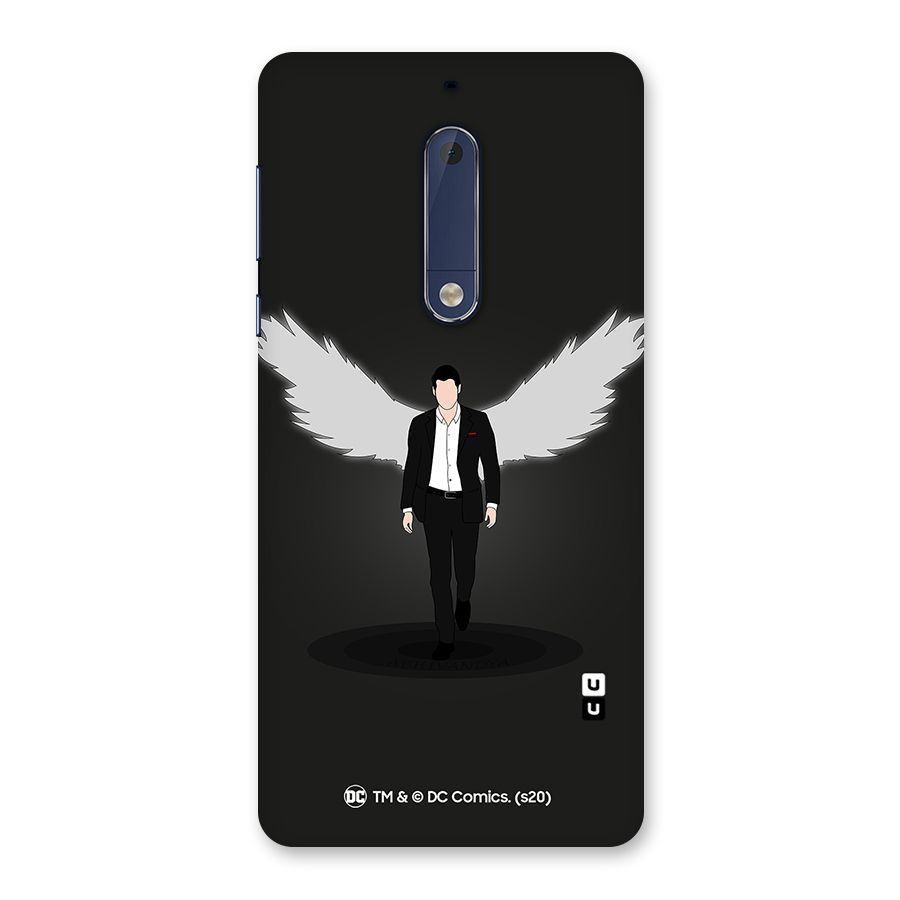 Lucifer Minimalistic Archangel Art Back Case for Nokia 5