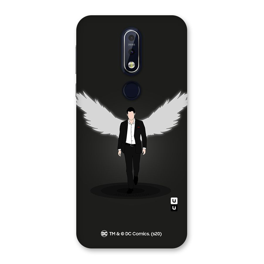 Lucifer Minimalistic Archangel Art Back Case for Nokia 7.1
