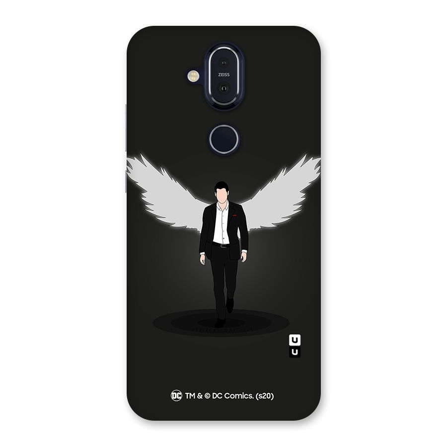 Lucifer Minimalistic Archangel Art Back Case for Nokia 8.1
