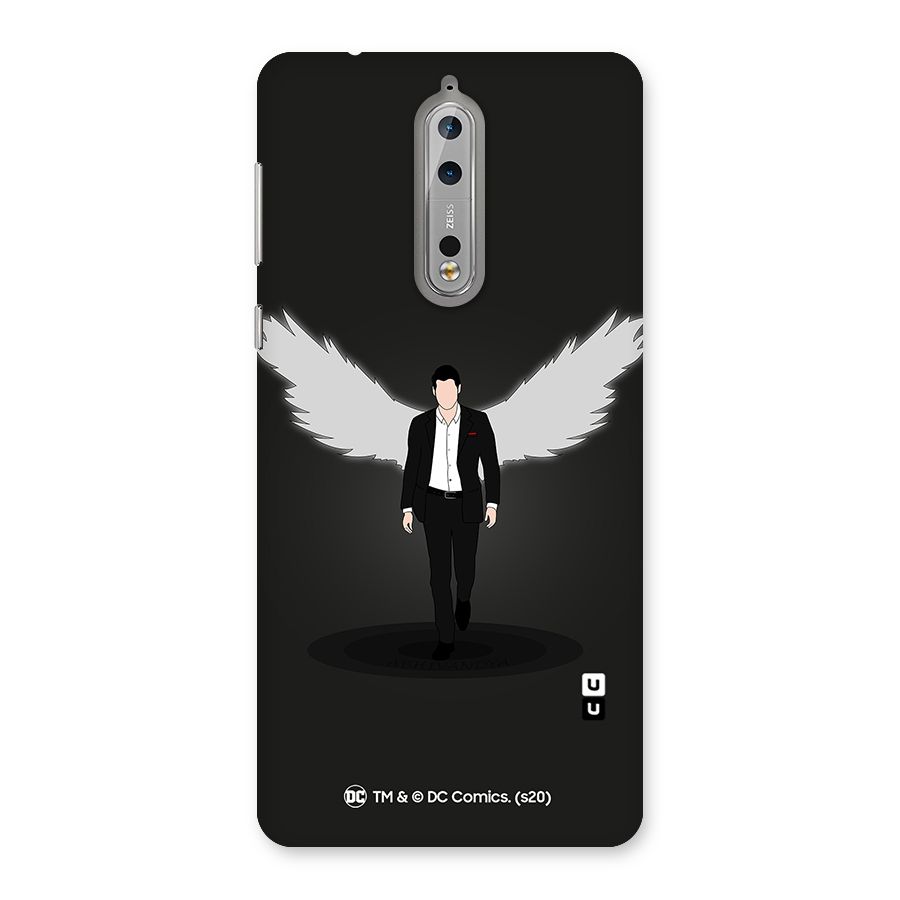 Lucifer Minimalistic Archangel Art Back Case for Nokia 8