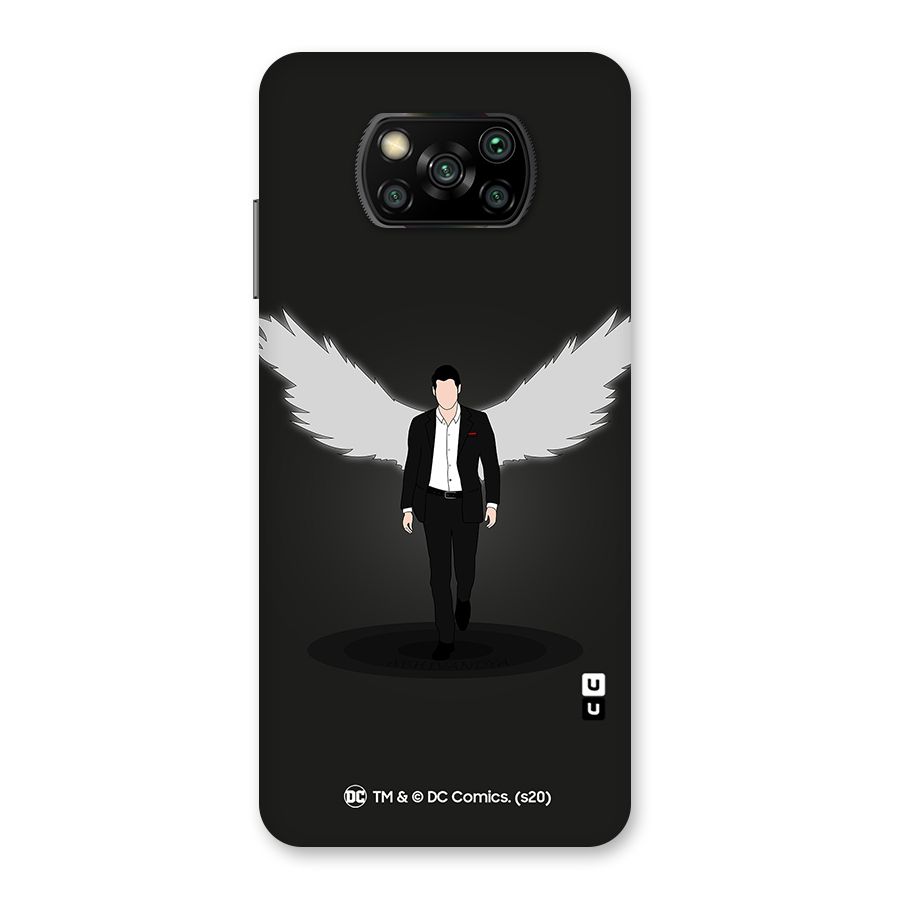 Lucifer Minimalistic Archangel Art Back Case for Poco X3