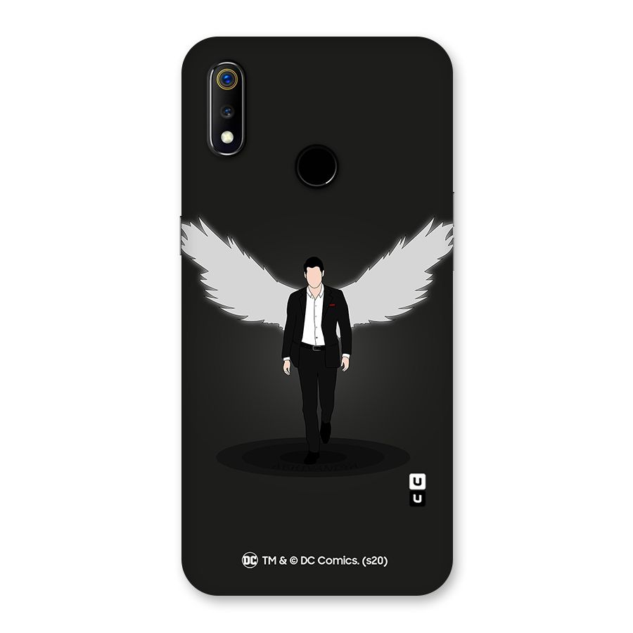 Lucifer Minimalistic Archangel Art Back Case for Realme 3