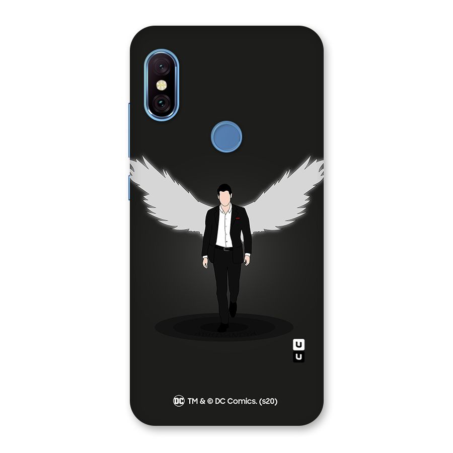 Lucifer Minimalistic Archangel Art Back Case for Redmi Note 6 Pro