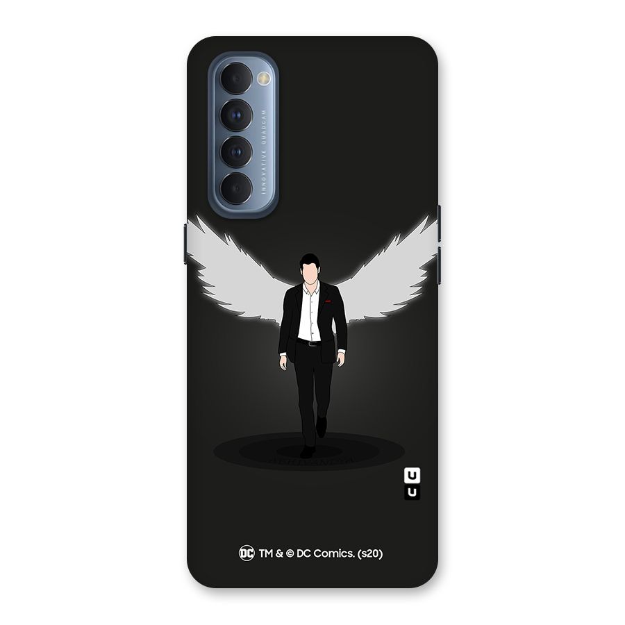 Lucifer Minimalistic Archangel Art Back Case for Reno4 Pro
