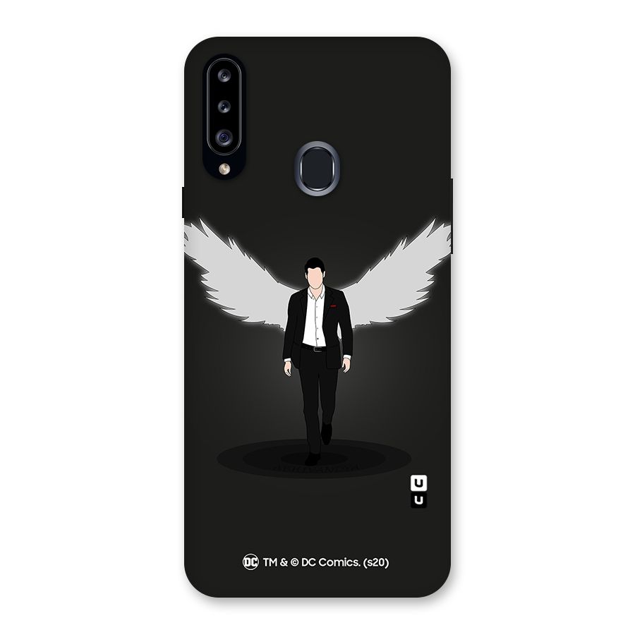Lucifer Minimalistic Archangel Art Back Case for Samsung Galaxy A20s
