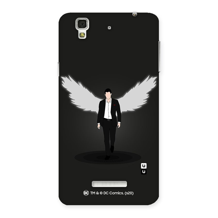 Lucifer Minimalistic Archangel Art Back Case for Yu Yureka
