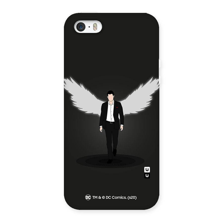 Lucifer Minimalistic Archangel Art Back Case for iPhone SE