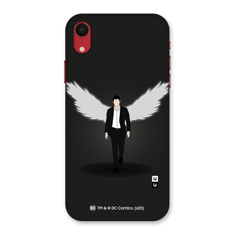 Lucifer Minimalistic Archangel Art Back Case for iPhone XR