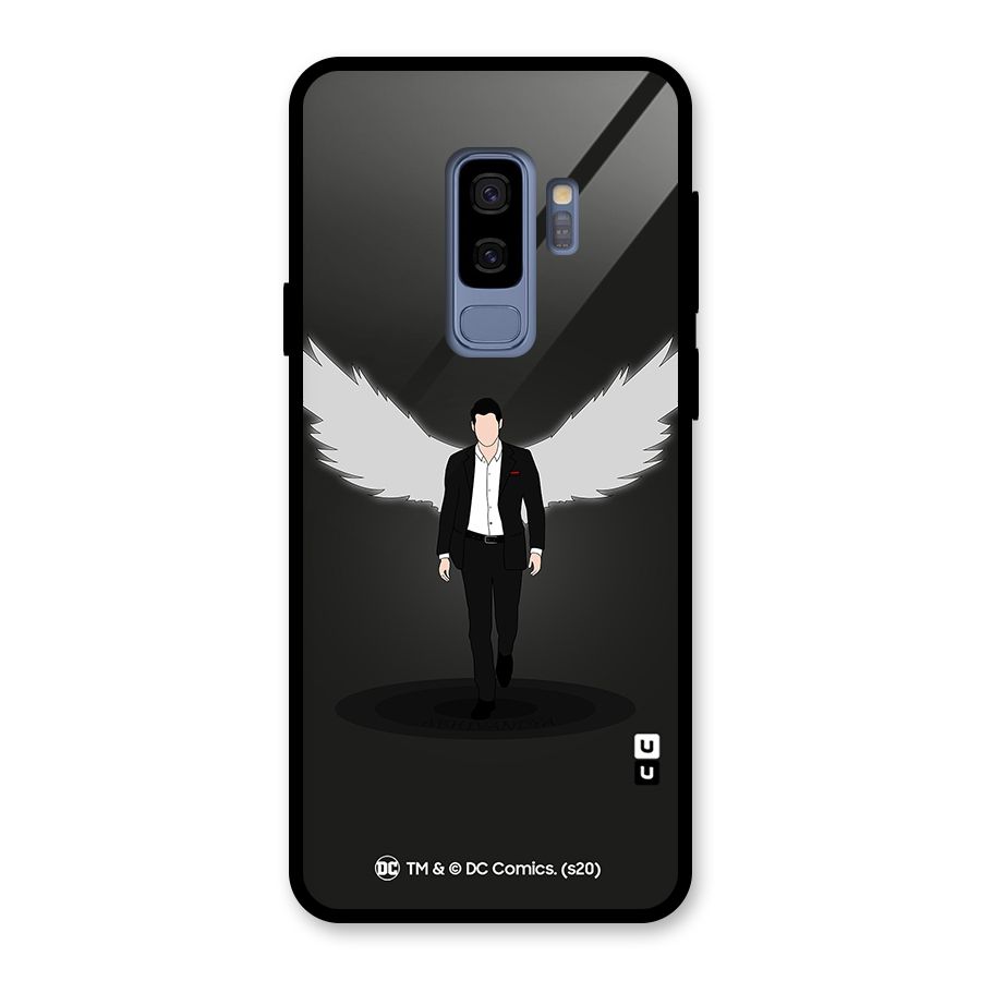 Lucifer Minimalistic Archangel Art Glass Back Case for Galaxy S9 Plus