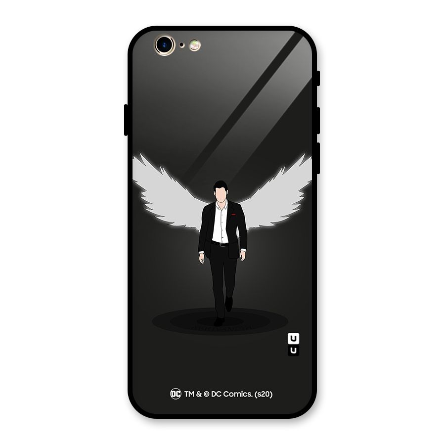 Lucifer Minimalistic Archangel Art Glass Back Case for iPhone 6 6S