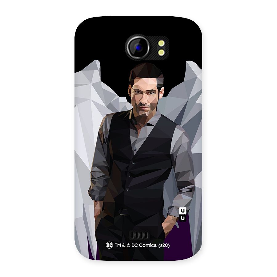 Lucifer Morningstar Art Abstract Back Case for Micromax Canvas 2 A110