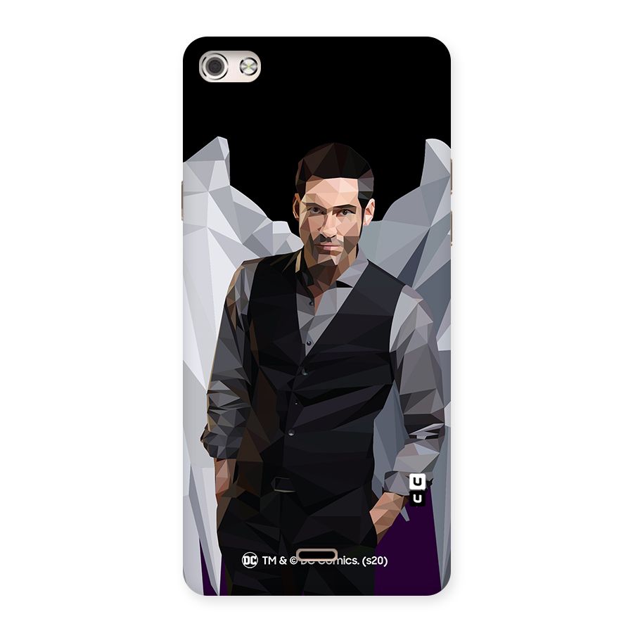 Lucifer Morningstar Art Abstract Back Case for Micromax Canvas Silver 5
