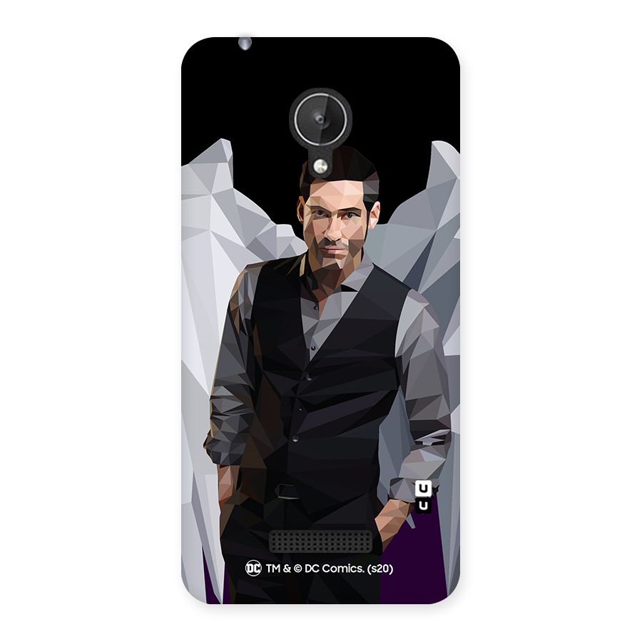 Lucifer Morningstar Art Abstract Back Case for Micromax Canvas Spark Q380
