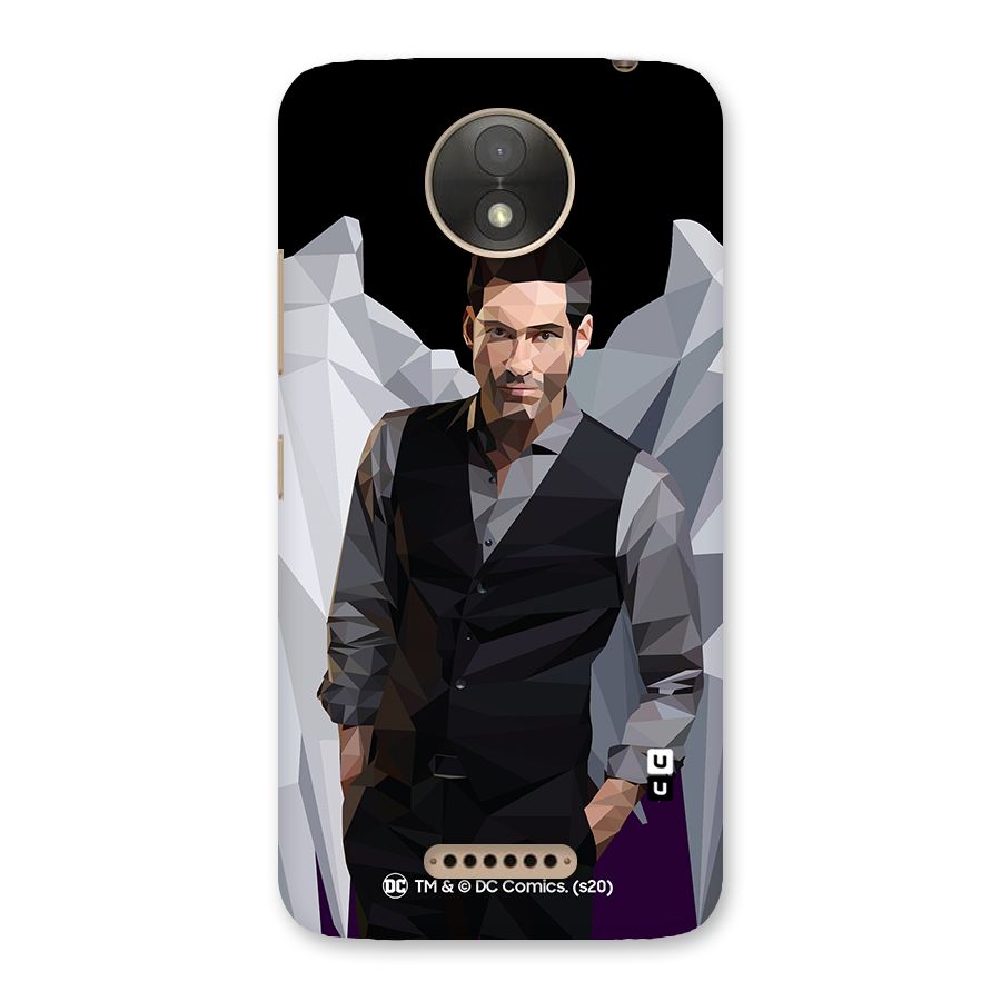 Lucifer Morningstar Art Abstract Back Case for Moto C Plus