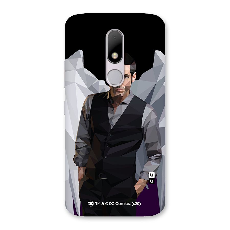 Lucifer Morningstar Art Abstract Back Case for Moto M