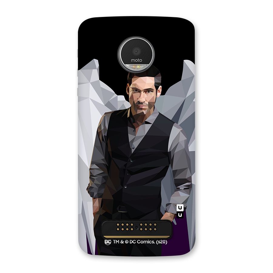 Lucifer Morningstar Art Abstract Back Case for Moto Z Play