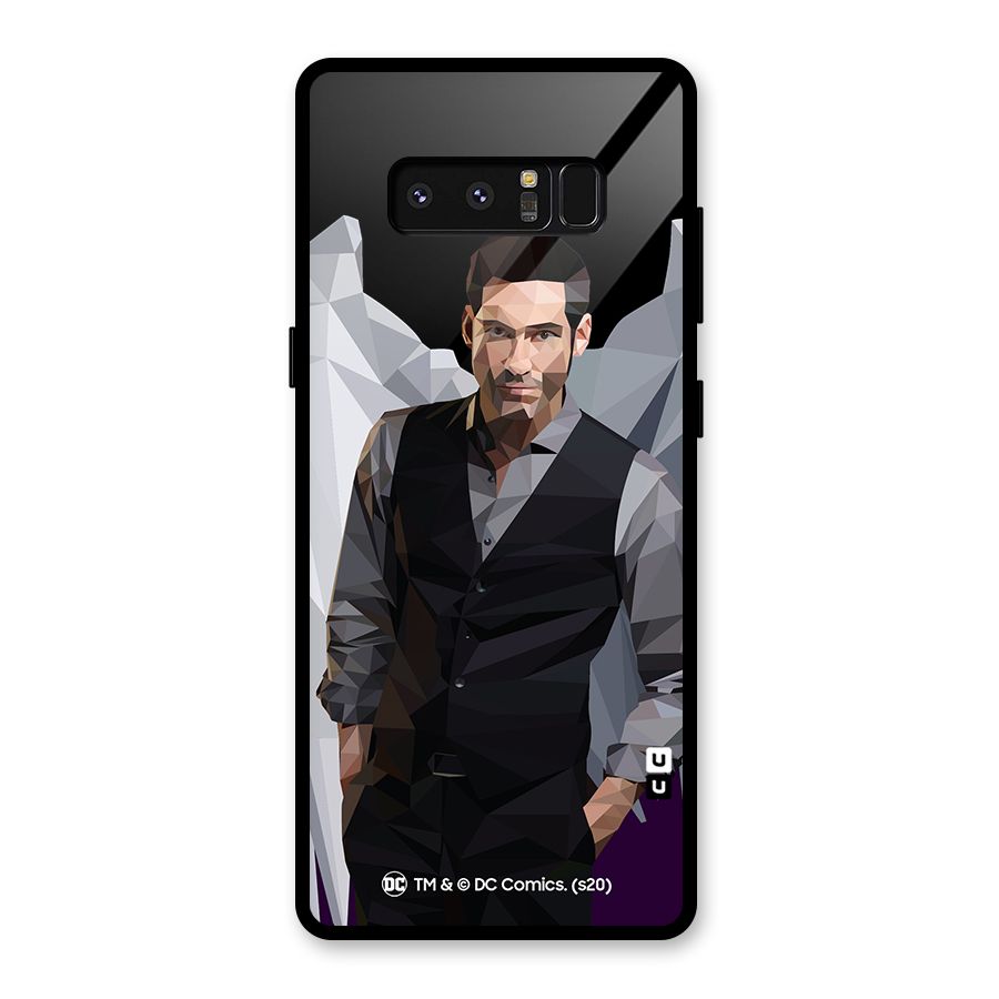 Lucifer Morningstar Art Abstract Glass Back Case for Galaxy Note 8
