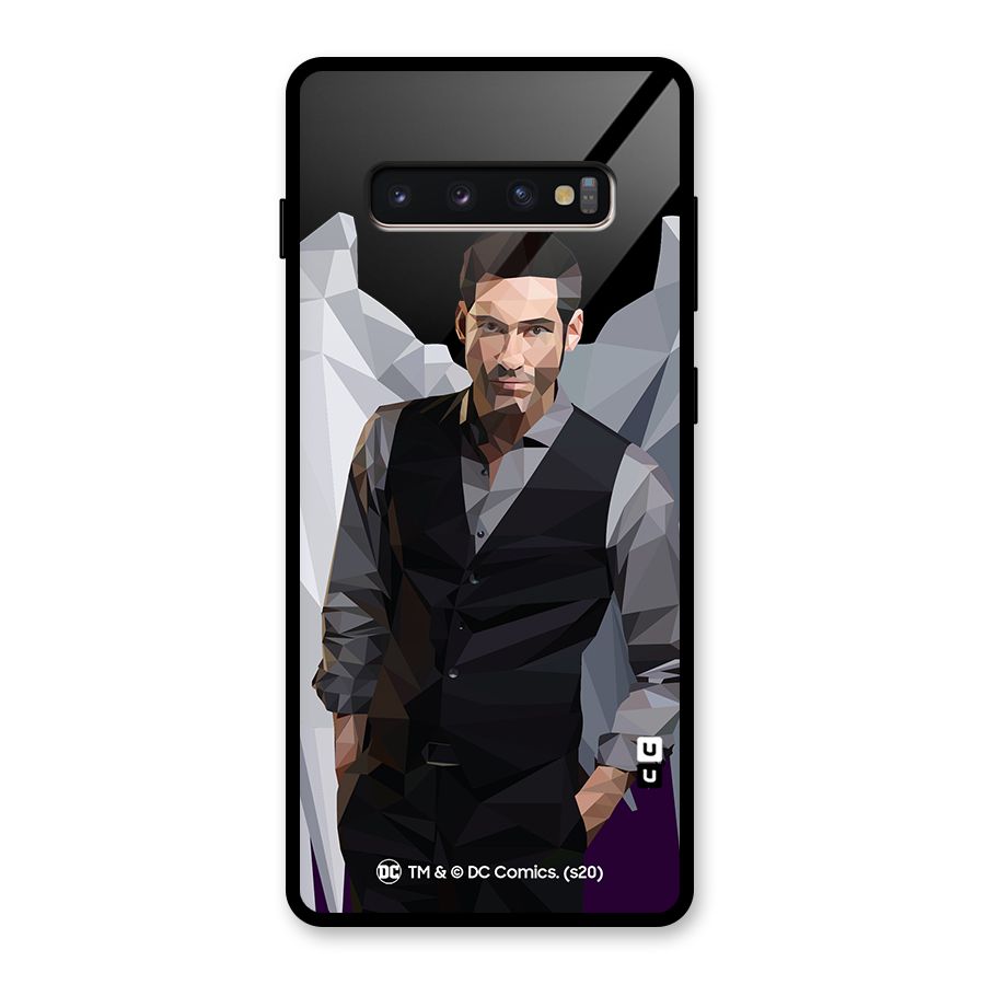 Lucifer Morningstar Art Abstract Glass Back Case for Galaxy S10 Plus