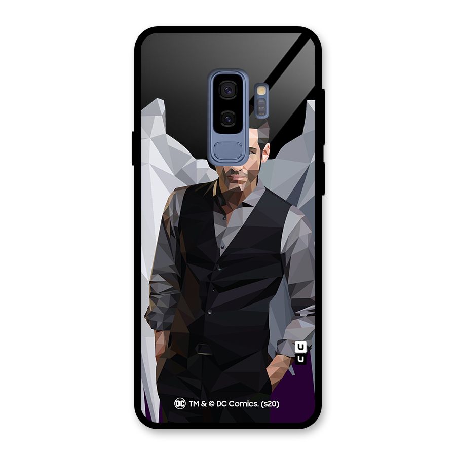 Lucifer Morningstar Art Abstract Glass Back Case for Galaxy S9 Plus