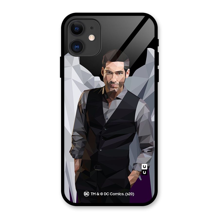 Lucifer Morningstar Art Abstract Glass Back Case for iPhone 11