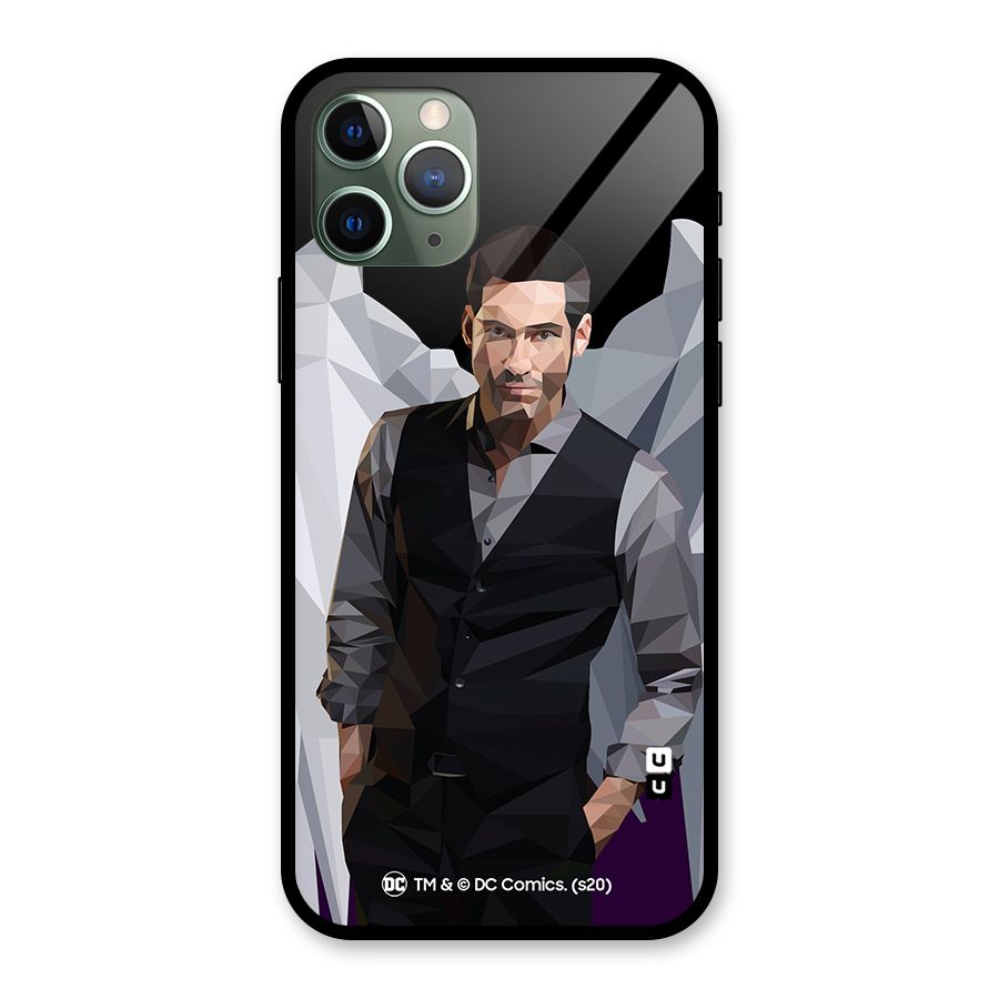 Lucifer Morningstar Art Abstract Glass Back Case for iPhone 11 Pro