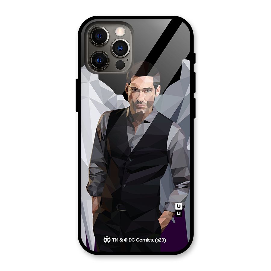 Lucifer Morningstar Art Abstract Glass Back Case for iPhone 12 Pro