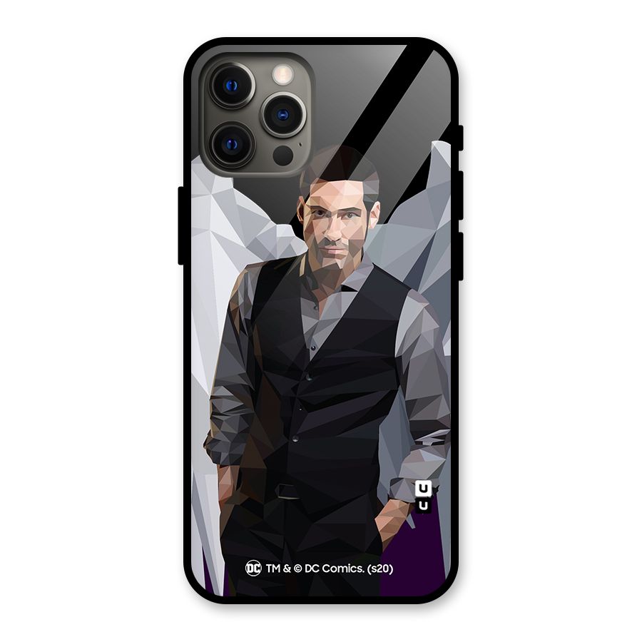 Lucifer Morningstar Art Abstract Glass Back Case for iPhone 12 Pro Max