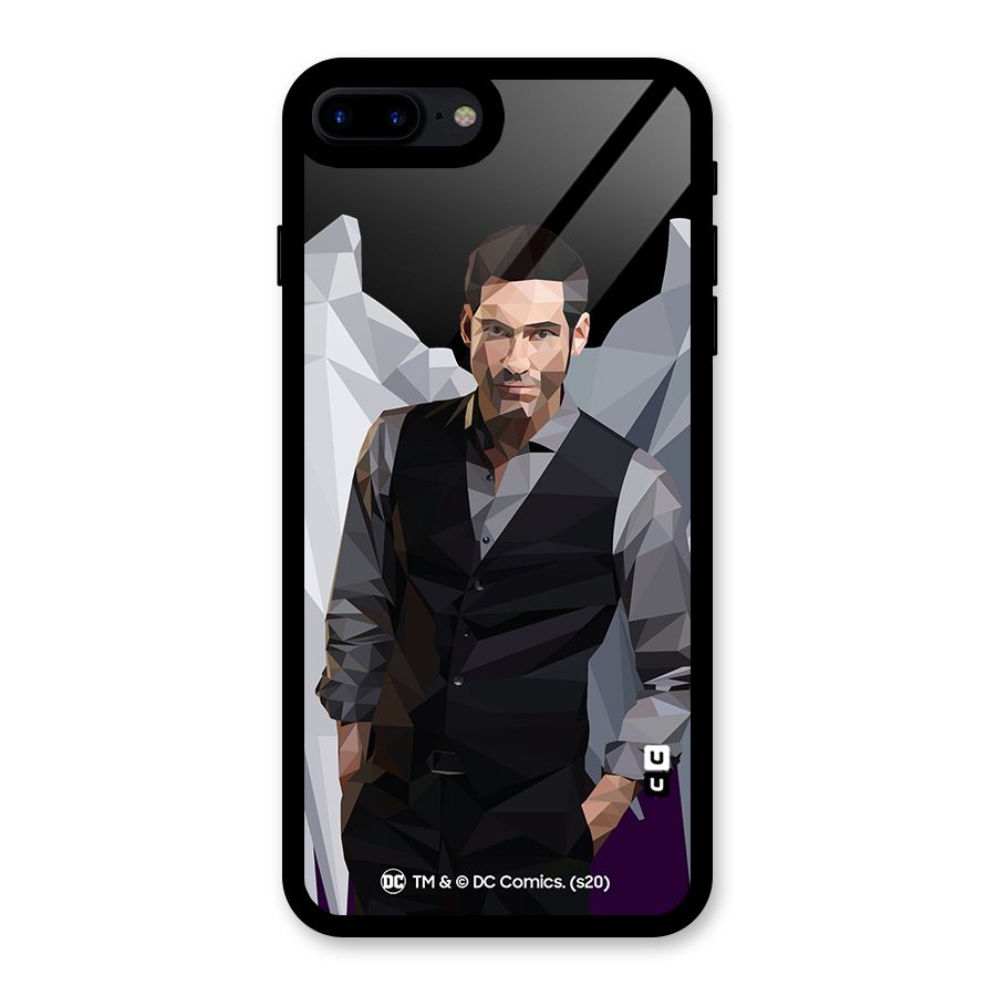 Lucifer Morningstar Art Abstract Glass Back Case for iPhone 8 Plus