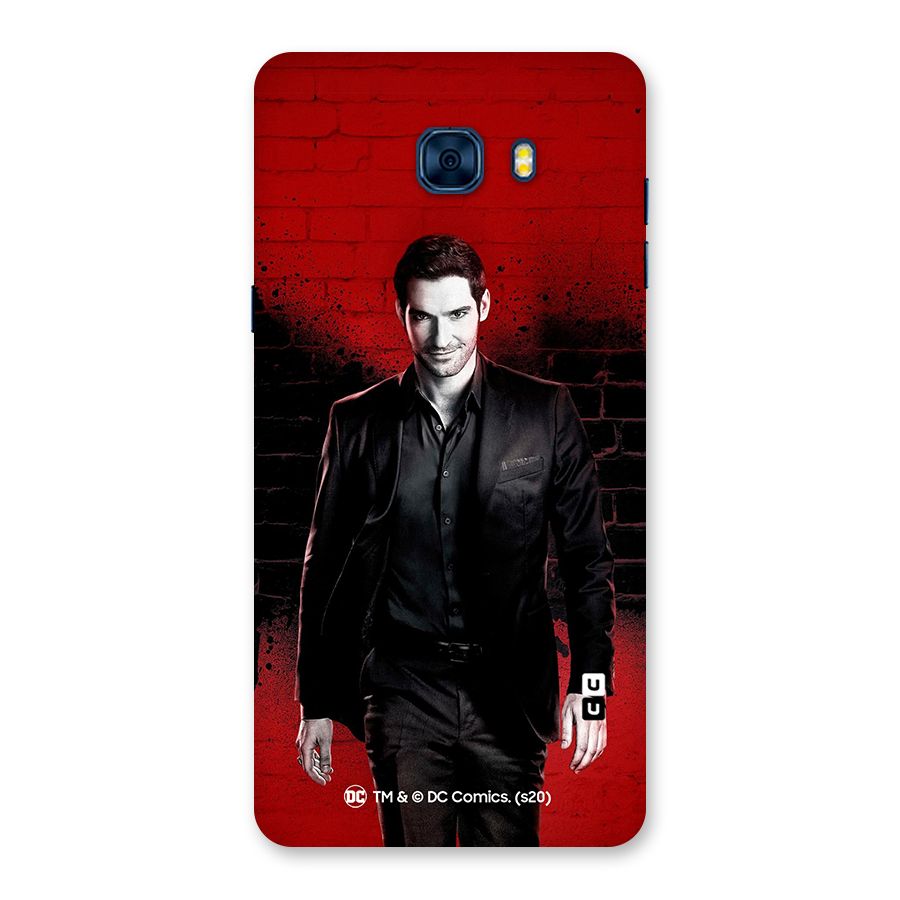 Lucifer Morningstar Wings Shadow Back Case for Galaxy C7 Pro
