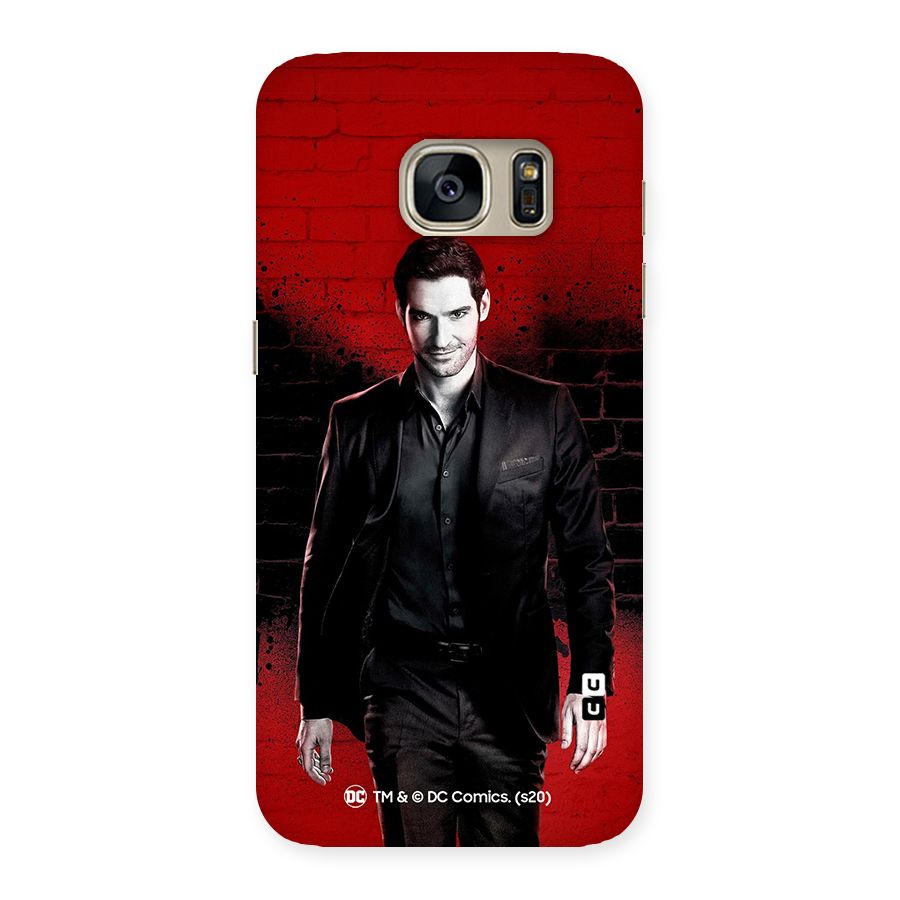 Lucifer Morningstar Wings Shadow Back Case for Galaxy S7