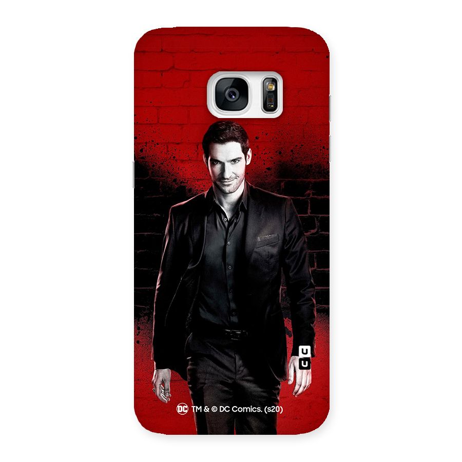 Lucifer Morningstar Wings Shadow Back Case for Galaxy S7 Edge