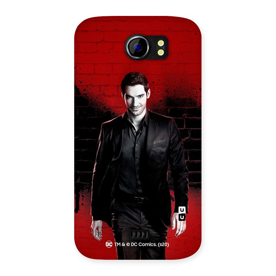 Lucifer Morningstar Wings Shadow Back Case for Micromax Canvas 2 A110